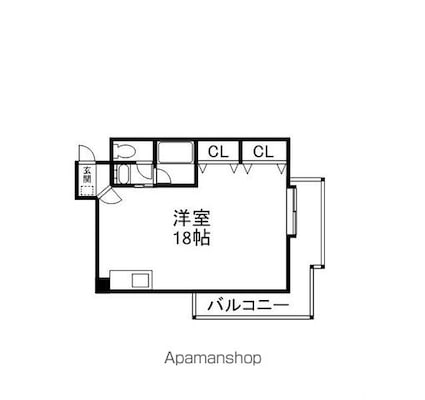 メゾン寿[1R/38.8m2]の間取図