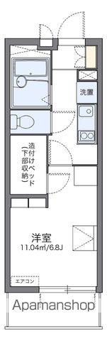 レオパレスウィステリア　Ⅱの間取り