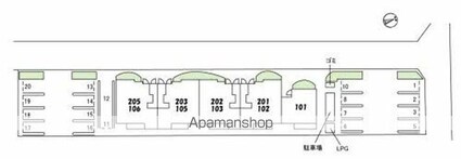 岡山県倉敷市片島町[3LDK/76.89m2]の配置図