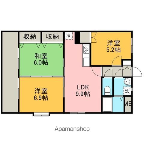 アザレアマンションAの間取り写真