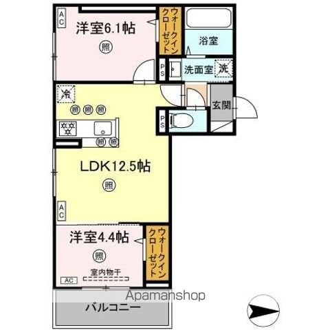 アフィネ浜ノ茶屋の間取り写真