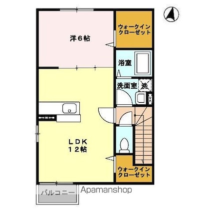 ロイヤルスクエア　Ａ[1LDK/49.26m2]の間取図