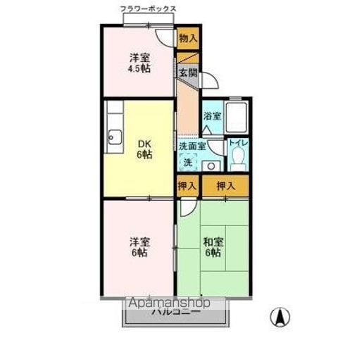 メゾンベール　Ａの間取り