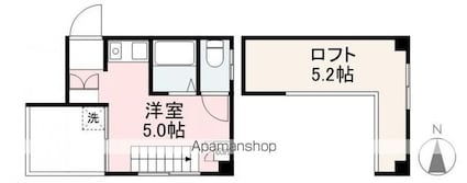 ブルンネンハイツ[1K/23.14m2]の間取図