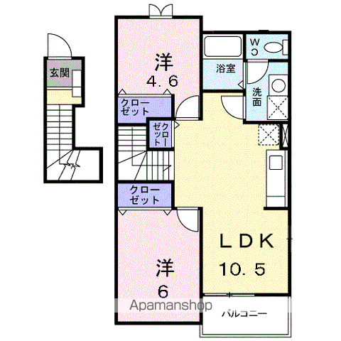LUCKY・TENIの間取り写真