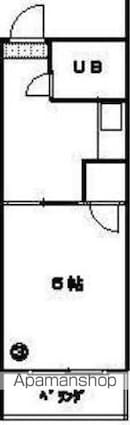 コート松福Ⅰ[1K/19.44m2]の間取図