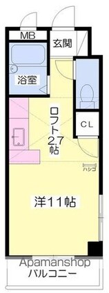 メゾン幸ＰＡＲＴⅡ[1R/22.2m2]の間取図