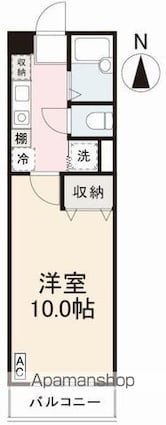Ｃ・アルド[1K/27m2]の間取図