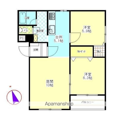 ヒーローズの間取り