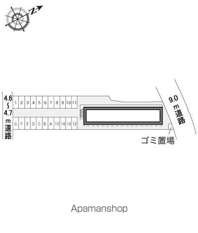 レオパレス外屋敷 207 ｜ 福岡県糟屋郡粕屋町内橋東１丁目19-12（賃貸アパート1K・2階・22.70㎡） その21