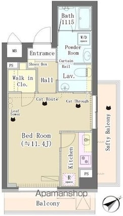 Ｍａｉｓｏｎ　ｄｅ　Ｔａｋａｙａ[1K/31.8m2]の間取図