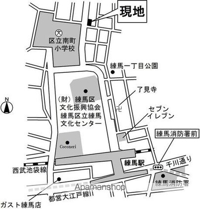 カーサ躑躅ヶ丘[1K/21.16m2]の配置図
