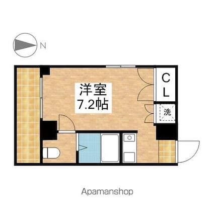 ドール丸の内[1K/21.12m2]の間取図