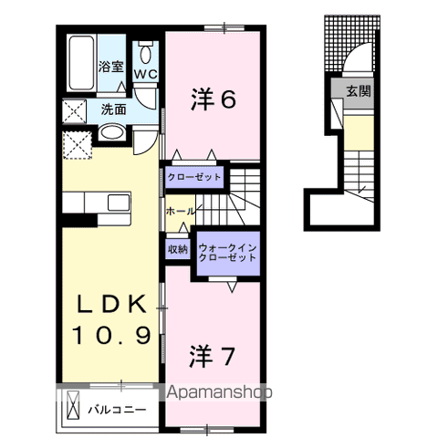 【アベニール　ジャルダンの間取り】