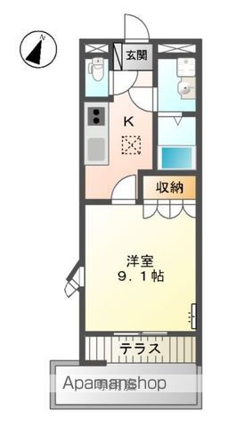 【和歌山市松江北のアパートの間取り】