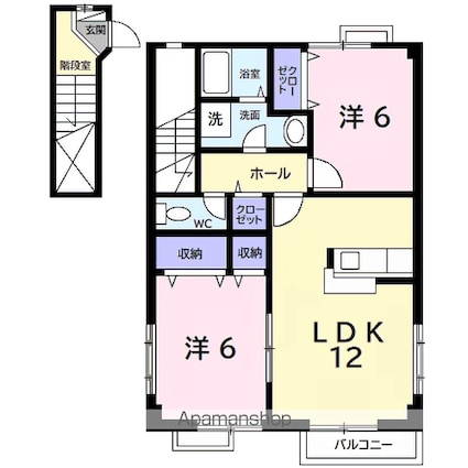 コモド・フォレスタⅡ[2LDK/63.3m2]の間取図