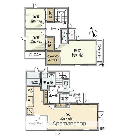 幕張町戸建の間取り