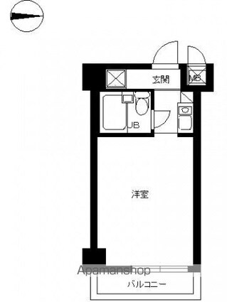 スカイコートエクセレント荻窪[1R/18.56m2]の間取図