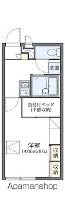 レオパレス太樹[1K/23.18m2]の間取図