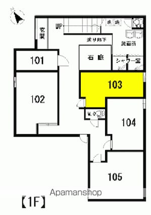 パル小名浜[1R/14.5m2]の間取図