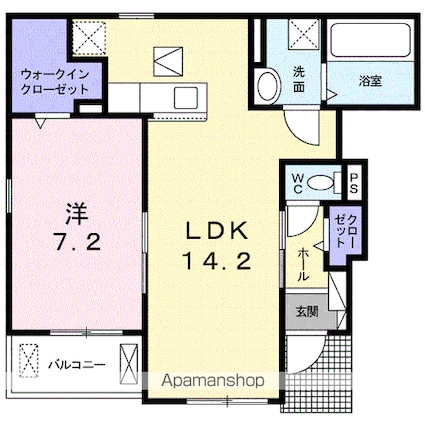 エテルノ　セロ[1LDK/50.27m2]の間取図