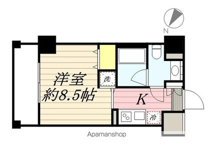 アーバンファースト神楽坂[1R/21.01m2]の間取図