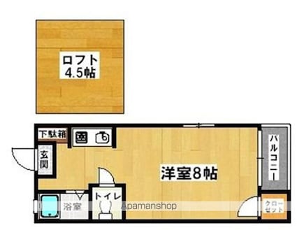 ＶＩＣＴＯＲＹ大和[1R/17.82m2]の間取図