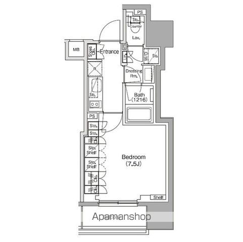 【ザ・パークハビオ新御徒町の間取り】