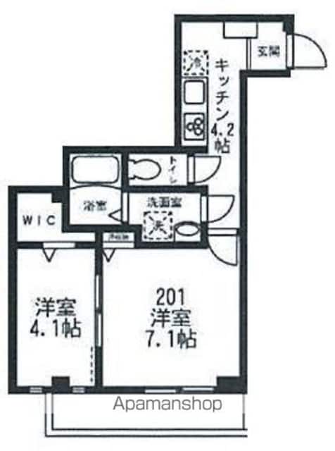 ＴＨＥ　ＭＥＤＥＬ　ザ　メデル[2K/35.13m2]の間取図