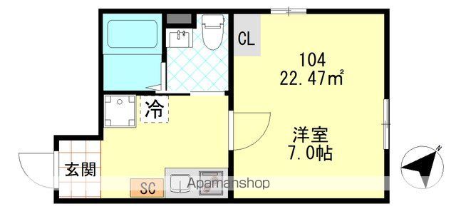 PUERTA東門前の間取り写真