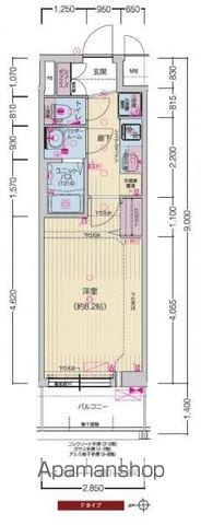 プレサンスTHE KYOTO 東福寺 WESTの間取り写真