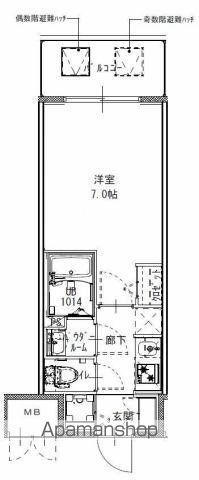 S−RESIDENCE難波大国町UNOの間取り写真