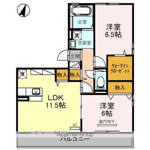 プレーリの間取り写真