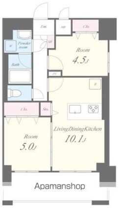 Ｐｏｒｔｏｆｉｎｏ（ポルトフィーノ）[2LDK/46.2m2]の外観