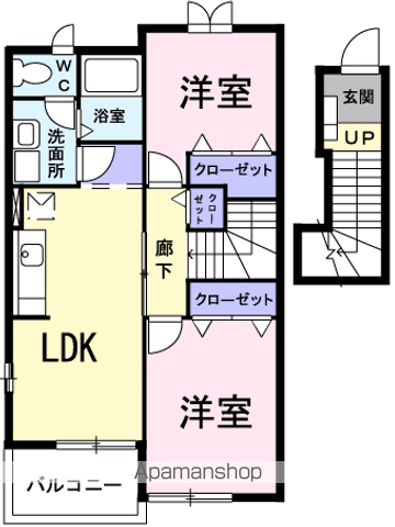 【ペルル・ジェモー弐号館の間取り】