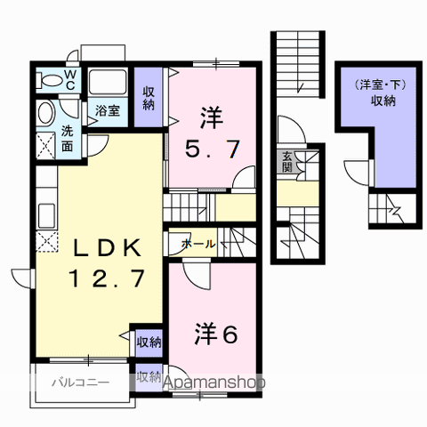 【パルテールＤの間取り】