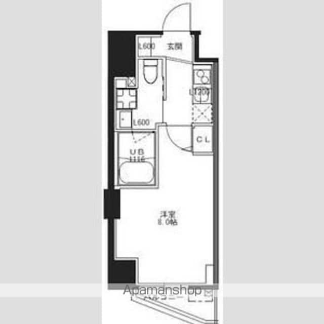 ＳーＲＥＳＩＤＥＮＣＥ池袋Ｎｏｒｔｅ[1K/25.67m2]の間取図