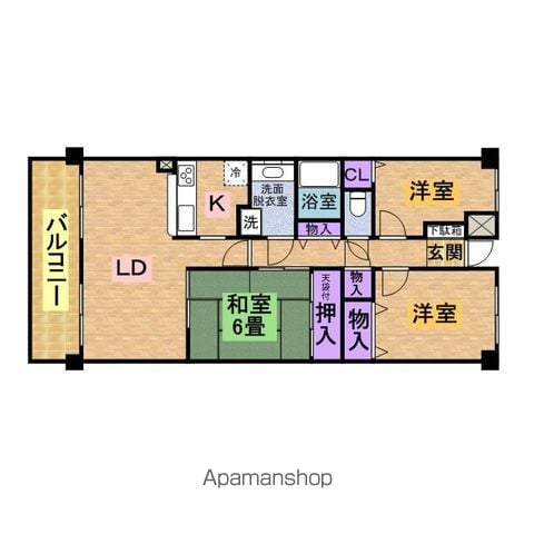 柏ファミールハイツ増尾壱番館の間取り