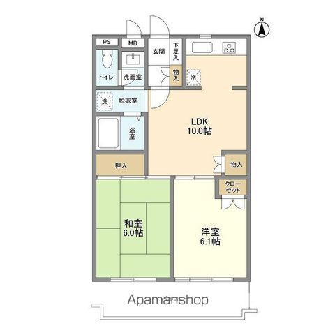 プラージュ高田馬場の間取り