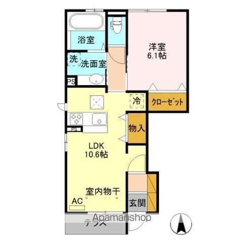 メゾンHA・MAの間取り写真