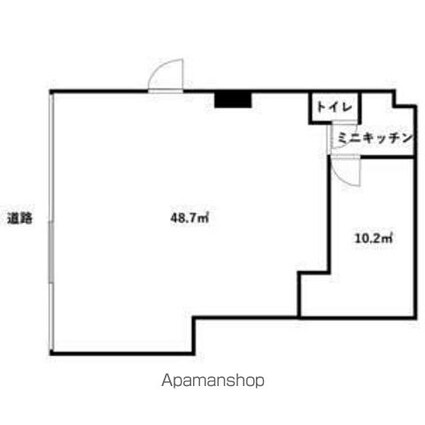 ルミエール芳野[1R/63.24m2]の間取図