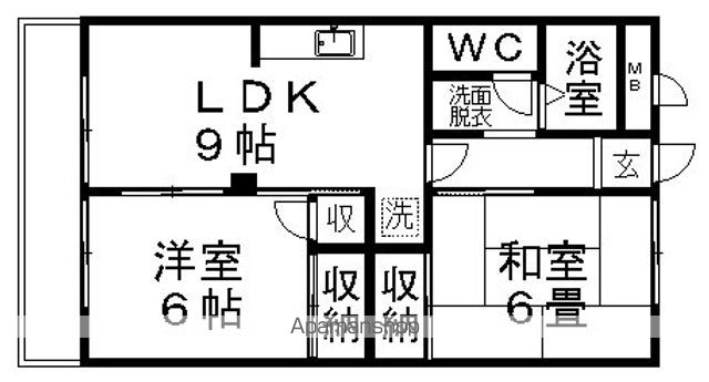 【羽村市神明台のマンションの間取り】