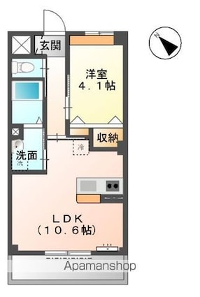 ＫＭＧ[1LDK/38.25m2]の間取図