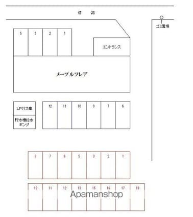 メープル・フレア[2LDK/53.02m2]の配置図