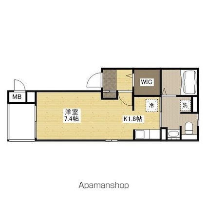 サンライズ　ヴィラ[1R/26.27m2]の間取図