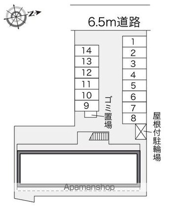 レオパレス城東[1K/22.35m2]の配置図