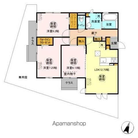 フォルテューヌDの間取り写真