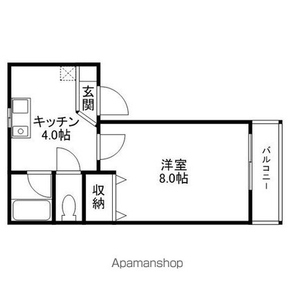 ステージハウスパンセ[1K/25.95m2]の間取図