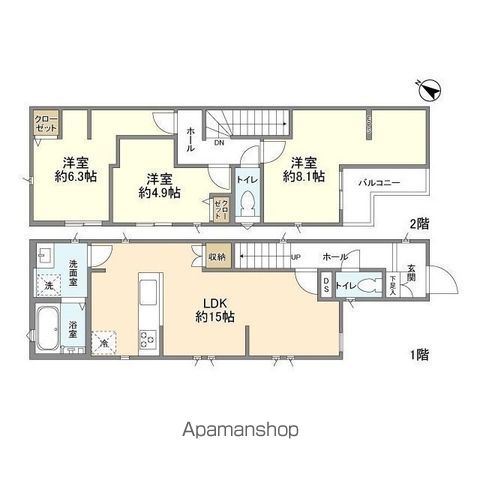 【船橋市高根台の戸建ての間取り】