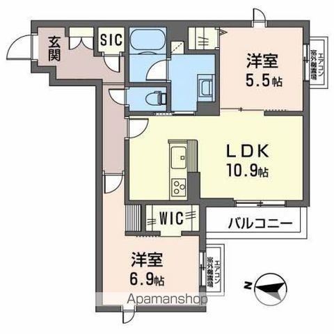 SHAMAISON NORTH FIELDの間取り写真